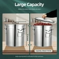 thumbnail image 2 of 21L Airtight Rice Bucket Stainless Steel Canister Food Storage Container with Lid, 2 of 12