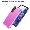 thumbnail image 4 of Dteck Case for Samsung Galaxy S22,Shockproof Wallet Card Slot Holder Pocket Slide Slim Fit Dual Layer Soft TPU Hard PC Hybrid Protective Back Cover for Galaxy S22 5G, Pink, 4 of 6