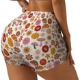 thumbnail image 1 of Fotbe Fall 70s Groovy Hippie Shorts Sin Costuras – Shorts Deportivos de Cintura Alta para Mujer, Elásticos para Gimnasio, Yoga, Running o Ciclismo-XX-Large, 1 of 8