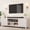 White, variant on IdealHouse Fluted TV Stand for 80 Inch TV, Modern Entertainment Center with Storage, Media Console with Gold Handles & Fluted Doors, White