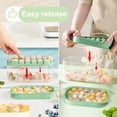 thumbnail image 4 of Ice Cube Tray with Lids and Bin for Freezer, Keep Your Food Fresh Ice Chest - Perfect for Camping, BBQs, and Outdoor Adventures (Green 1.0), 4 of 5