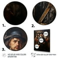 thumbnail image 3 of Designart "Night Watch A Masterpiece by Rembrandt IV" Masterpiece Floater Framed Canvas Wall Art, 3 of 7