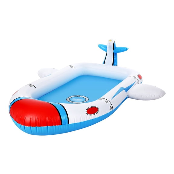 Grande Piscine Arroseur Gonflable pour Aire de Jeu Piscine d'Été pour Cour Arrière Extérieure Camion de Pompiers 71 Pouces