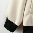 thumbnail image 2 of Yokua Fleece Bomber Coat Men Waffle Zip Up Varsity Coat Windbreaker Coat Barn Coat Outwear with Pockets, 2 of 9