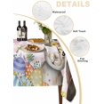 thumbnail image 5 of Pink Easter Bunny Rectangle Tablecloth, Spring Easter Eggs Floral Buffalo Plaid Waterproof & StainResistant Tablecloth, Washable Oil-proof Table Cover for Dining/Party/Wedding/Buffet 60x102 In, 5 of 9