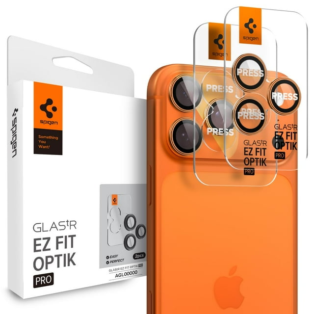 Protector de pantalla con lente de cámara Spigen para iPhone 17 Pro Max, paquete de 2