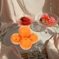 thumbnail image 6 of Monyance foam fruit decor 6pcs Fake Mini Tangerine Orange Fruit Set - Realistic Simulation Model(2.83X2.83X2.83Inches), 6 of 10