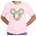 thumbnail image 2 of Mickey Springtime Wreath Flower and Garden Vacation Shirt Unisex Casual Short Sleeve (Light Pink-2X Large), 2 of 4