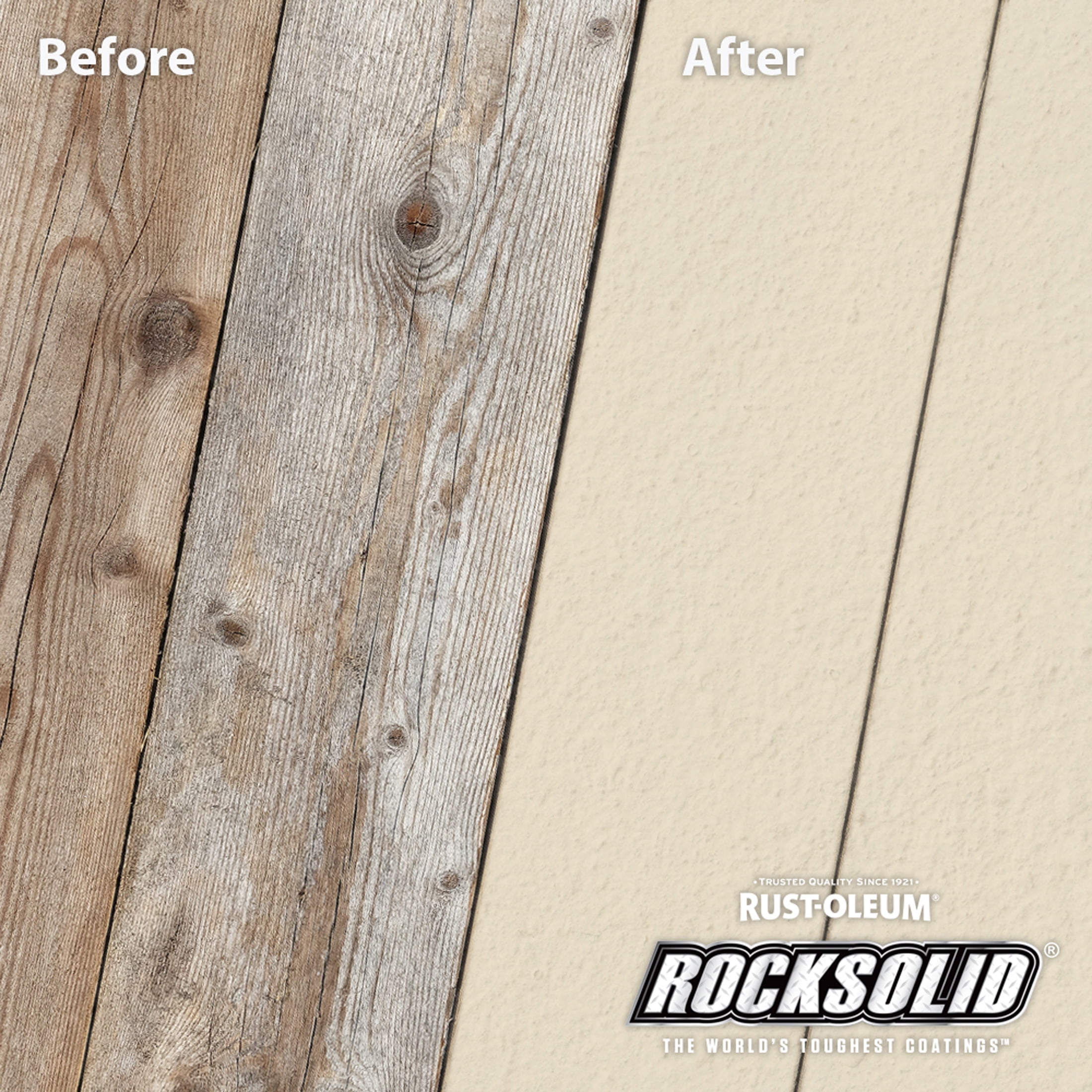Rattan, Rust-Oleum RockSolid 6X Exterior Wood Deck Coat-319654T, Gallon