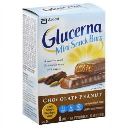 Glucerna Mini Chocolate Peanut Snack Bars, 8pk