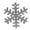 Clear Iridescent, variant on 20-Count White Glitter Snowflake Christmas Ornaments, 3.9", by Holiday Time