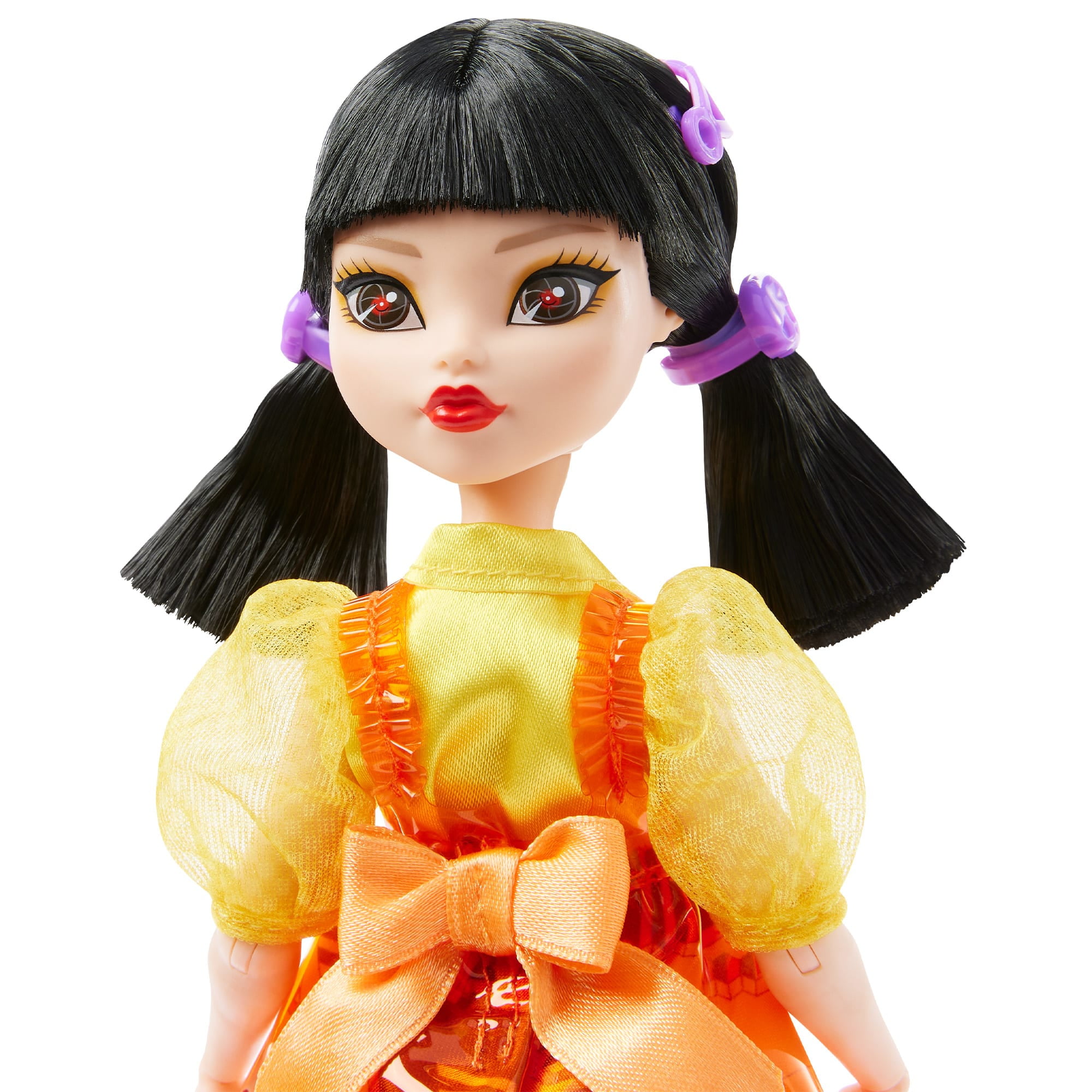 Monster High Skullector Squid Game Young-hee Robot Fashion Doll for Collectors in Signature Pigtails