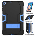 thumbnail image 3 of For Galaxy Tab A 10.1 2019 Case (SM-T510/T515), Slim Heavy Duty Shockproof Rugged Case High Impact Full Body Case for Samsung Galaxy Tab A 10.1 Inch T510/T515 (Black/Blue), 3 of 4