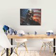 thumbnail image 5 of Naloa Cyberpunk Skull American Flag Print Canvas Bathroom Wall Art,Bathroom Wall Art Decoration, Canvas Poster Prints,Decorative Paintings for Living Room, Bathroom, Kids Room, 5 of 6