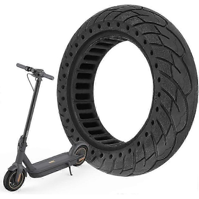 60/70-6.5 Solid Rubber Tyres, 10 x 2.5 Solid Tyres for Segway Ninebot Max G30/Max G30D/Max G30 D2/Scotex H20 Electric Scooter, 10 Inch Front or Rear H