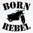 thumbnail image 2 of CafePress - Born Rebel Body Suit - Baby Light Bodysuit, Size Newborn - 24 Months, 2 of 4
