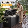 thumbnail image 5 of Homall 100 Gallon Outdoor Patio Box Deck Plastic Resin Storage Box Backyard, Black, 5 of 9