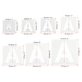 thumbnail image 2 of Unique Bargains 2.5 Inch Letter Number Stencils 3' Width Reusable Alphabet Numbers Templates Set with Ring, White 62 Pack, 2 of 6