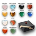 thumbnail image 6 of TERGAYEE Heart Crystals Healing Stones,Rose Quartz Amethyst Polished Love Stone Palm Natural Gemstones Sets for Gifts,Holiday Gifts Stone Set for Women Mom, 6 of 9