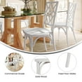 thumbnail image 4 of Flash Furniture Commercial Grade White Solid Wood Stackable Dining Chair with Intricate Back Detail, 4 of 12