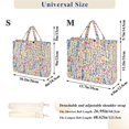 thumbnail image 2 of FORMRS Womens Corduroy Tote Bag Crossbody Shoulder Handbag with Pocket, Yellow Wildflower Pattern, 2 of 7