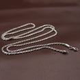 thumbnail image 2 of HOOUN Solid 925 Silver Chain Lucky 2mm Twist Rope Necklace 13g/27.5inch, 2 of 5