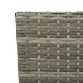 thumbnail image 6 of vidaXL Patio Bench Adjustable with Cushions for Outdoor Garden Poly Rattan, 6 of 30
