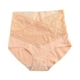 thumbnail image 5 of rygai Women Underpants High Waist Quick-drying Slim Anti-shrink Shaping Lace Tight Waist Tummy Control Women Panties Intimate Clothes,Red 3XL, 5 of 8
