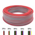 thumbnail image 2 of Cable de alambre LED de 5 m/10 m/50 m/100 m 22 AWG de 2 pines/3 pines/4 pines/5 pines/6 pines para tiras de luces LED WS2812B WS2811 5050 2835 5730, 2 of 5