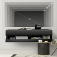 thumbnail image 6 of LUCKUP Cable Management Television Stand, Partical Wood Black, 39.40 x 11.80 x 10.20", 29.76 lbs, 6 of 7