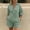 Light Green, variant on PUMXQ Women Gingham Plaid 2 Piece Matching Short Set Collared Half Button Rollable Long Sleeve Shirt Loose High Waist Shorts with Side Pockets Casual Summer Lounge Sleepwear Outfits Black L