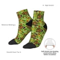 thumbnail image 4 of Bingfone Carrot Eggplant Design Patterned Men's Women's Casual Cotton Socks, 4 of 5