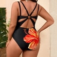 thumbnail image 5 of Women's Plus Size One-Piece Bikini Swimsuit, Supportive Swimwear for Beach, Pool, and Resort, Great for Spring Break and Summer Vacation Black 4XL, 5 of 7