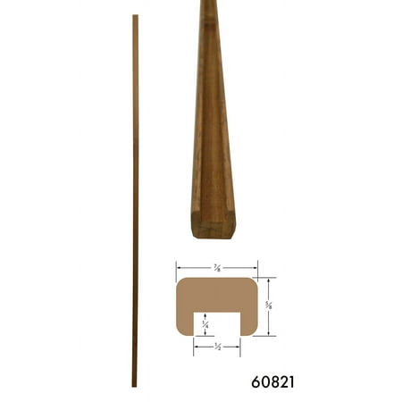 SeaTeak Straight Length Bulkhead Molding (1/2-Inch Track)