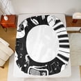 thumbnail image 5 of Feelyou Piano Guitar Teens Bed Sheets, Pop Music Style King Sheets, 4 Pieces, 5 of 7