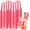 Pink, variant on 50 Pack 12 oz Clear Plastic Cups Disposable Graduation Party Drinking Cup Bulk for Wedding Baby Shower Birthday Family Gathering Party Supplies(Black)