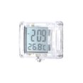 thumbnail image 4 of Termómetro Digital Y Reloj Electrónico Salida De Aire Del Automóvil Autoadhesiva Montada -10 ~ 50 Grados Celsius Reloj Con Indicador De Temperatura Exterior Con Pantalla Lcd Para Automóvil Sweethay VI006608-00, 4 of 5