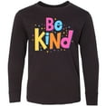 thumbnail image 3 of Inktastic Be Kind Inspirational Quote in Color Long Sleeve Youth T-Shirt, 3 of 5