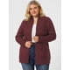 thumbnail image 4 of Women Plus Size Shawl Collar Open Front Sweater Cardigan Burgundy 3X, 4 of 6