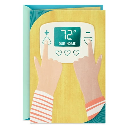 Hallmark Anniversary Card (Couple Adjusting Thermostat)