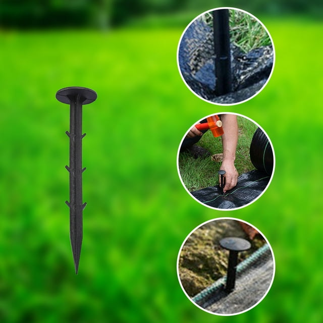 50pcs Garden Stakes Plastic Scape Staples, Sod Staples For Artificial Grass, Sod Pins Stakes For Securing Fences Weed Barrier, Plastic Garden Parterre Weed