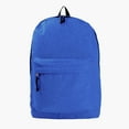 thumbnail image 2 of K-Cliffs Case 36pc Classic 18" Simple School Book Bag Casual Student Daily Daypack with Curved Shoulder Straps Royal, 2 of 7
