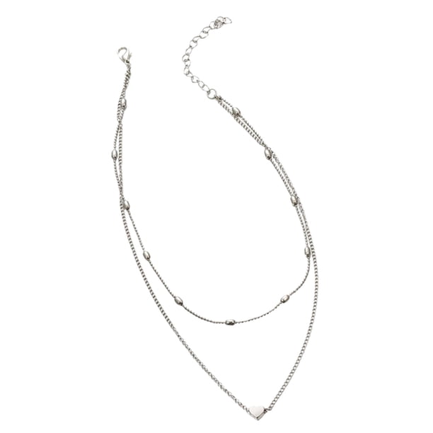Colr de de Corazón Cadena en Capas Moda en Corazón - Pta Sunnimix gargantilla collar