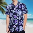 thumbnail image 5 of High Quality Hawaiian Shirts for Men Short Sleeve Aloha Beach Shirt Floral Summer Casual Button Down Shirts Blouses JJM8XA, 5 of 7