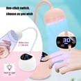 thumbnail image 2 of Gooseneck UVS Light for Gel Nails Polish Rechargeable Cordless Nail Dryer with 3 Times Auto Sensors UVS LED Nail Lamp White, 2 of 5