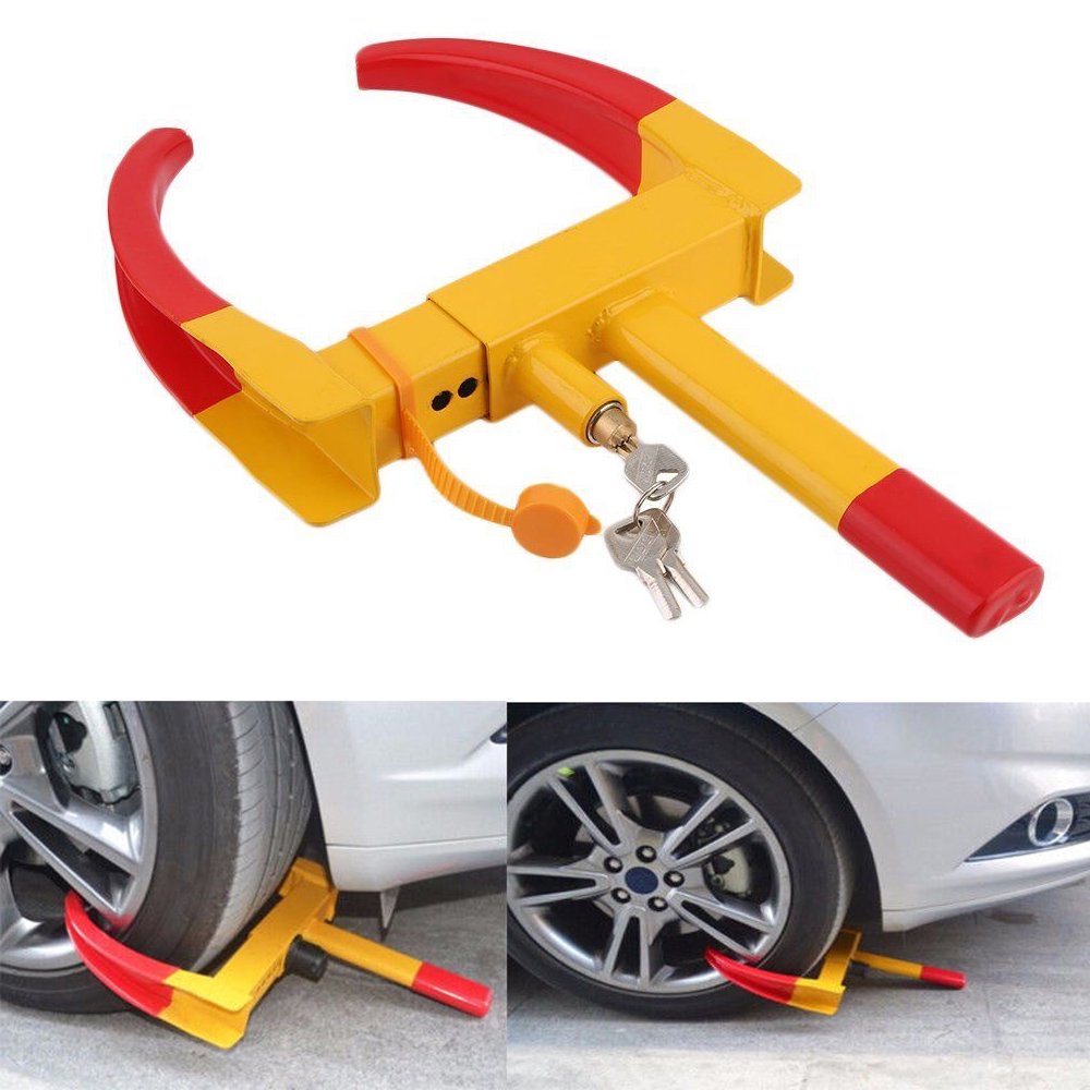 Tire Wheel Clamp Lock Heavy Duty Anti Theft Tire Claw Lock