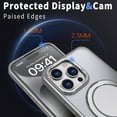 thumbnail image 4 of for iPhone 16e Case with Kickstand - Military-Grade Shockproof Protection, Compatible with Mag-Safe, Translucent Design with Rotatable Ring Holder Magnetic Case for iPhone 16e, Grey, 4 of 6