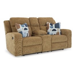 Signature Design by Ashley, Gray Double Recliner Love Seat with