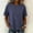 Dark Blue, variant on ClodeEU Women's Henley Neck Short Sleeve Shirt,Casual Relaxed Fit Basic Blouse Dark Blue,Women's Plus L