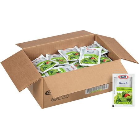 Kraft Single Serve Fat-Free Ranch Salad Dressing, 1.5 oz. Packets (Pack of